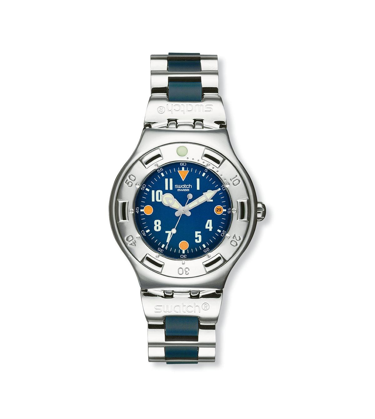 swatch irony scuba 200 stainless steel