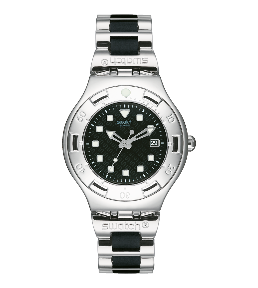 Swatch irony scuba 200 stainless steel online