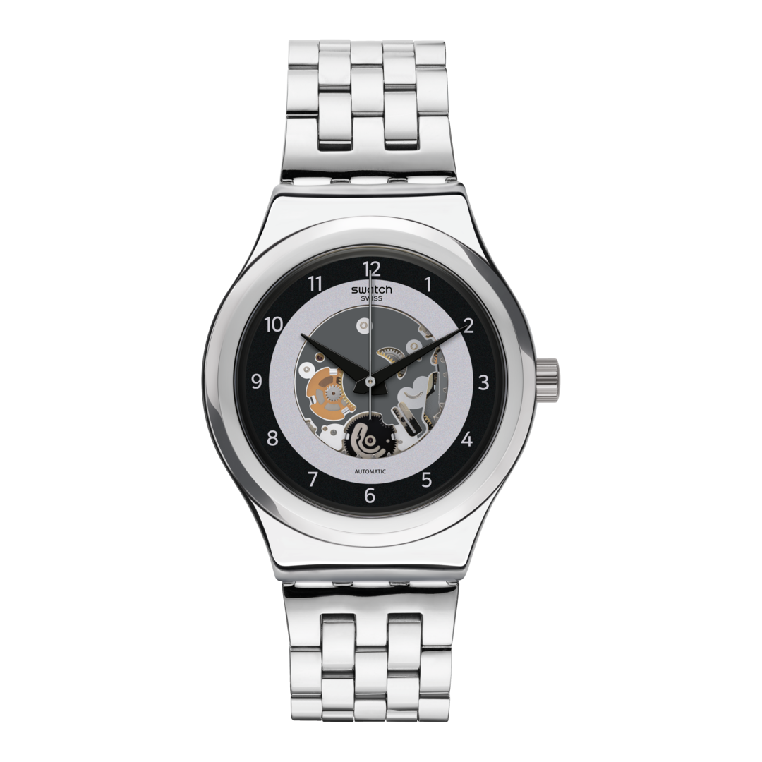 Swatch automatic cheap stainless steel