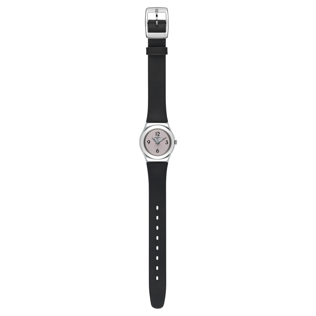 Swatch Aim At Me Womens Watch 24mm Silver Tone Black Swiss Made WR New Battery Swatch Women main image 2