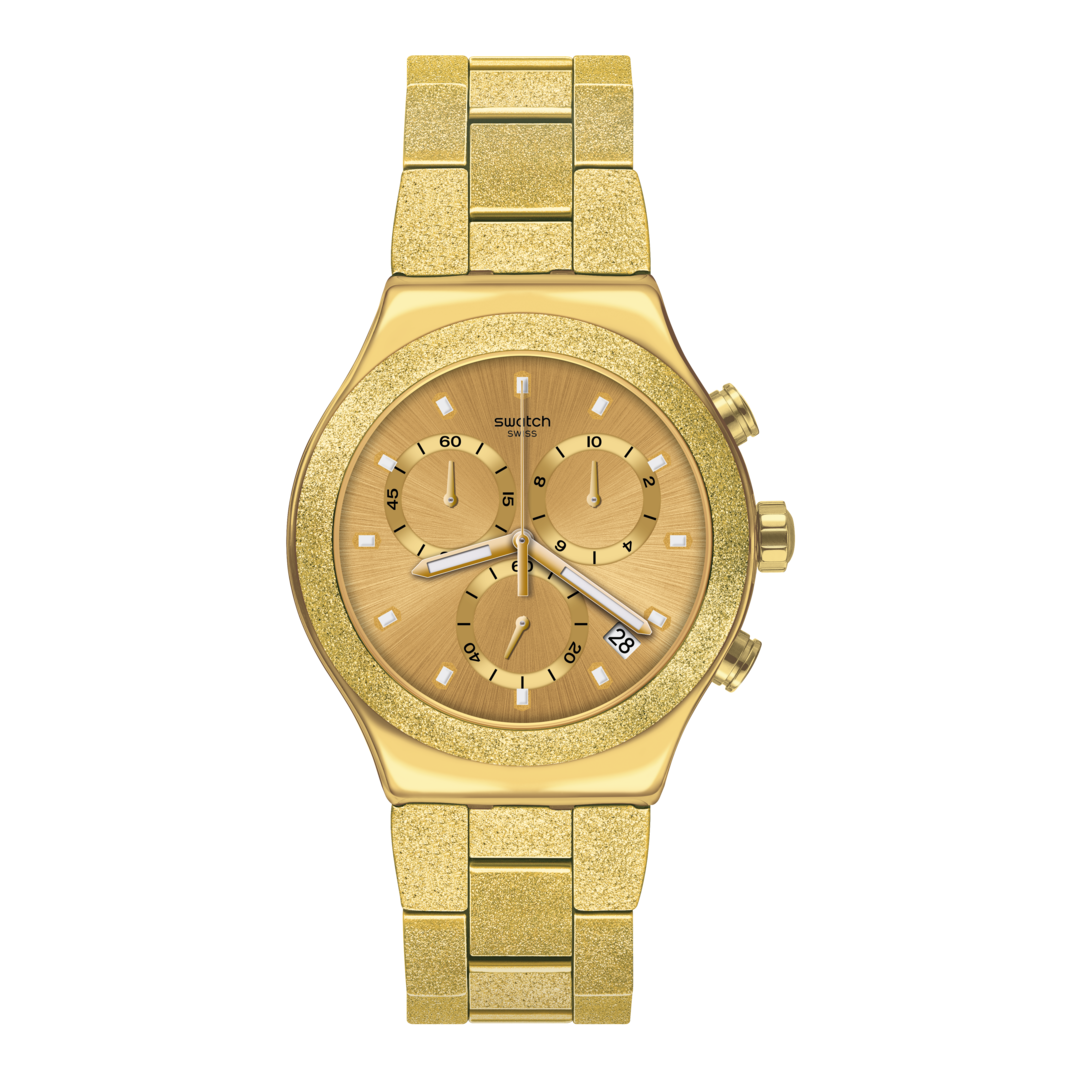 Swatch irony gold on sale watch